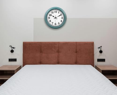 zyzamay 12 Inch Retro Wall Clock, Quartz Battery Operated Wall Clocks, - Image 6