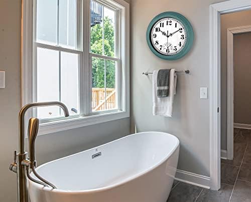 zyzamay 12 Inch Indoor Outdoor Battery Operated Wall Clocks - Image 4