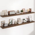 Acovy 72in Floating Shelves, 3D Textured Wood Grain, 1.5"x9.25" Extra Deep by Acovy