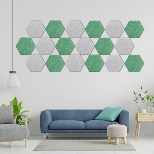 Hexagon Acoustic Panels, 12 Pack Self-Adhesive Sound Panels - Image 2