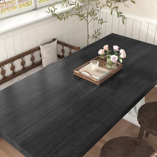 WESTICK Wood Contact Paper Peel and Stick Countertops Waterproof Black Wood - Image 2