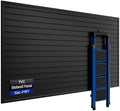 SMARTSTANDARD Heavy Duty PVC Slatwall Panels 4x8 ft, Interlocking Garage Wall by SMARTSTANDARD