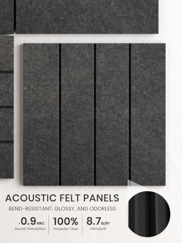 Bumusty 36" x 24" Large Cork Board Alternative, Charcoal Gray - Image 3