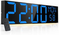JALL 30" Extra Large Digital Wall Clock, Giant LED Display by JALL