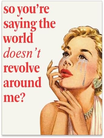 noxozoqm 70s Pink Sexy Women Poster Funky Funny Quote Wall Art Retro Housewife by Unknown
