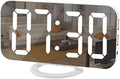 SZELAM Digital Clock Large Display, LED Electric Alarm Clocks Mirror Surface by SZELAM