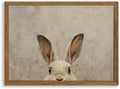 AVECCO Vintage Easter Rabbit Portrait Wall Art Canvas Framed 16x24 inch by Unknown