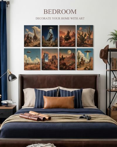 VIYYIEA Acoustic Art Wall Panel, Western Cowboys Sound Absorbing Panels - Image 5