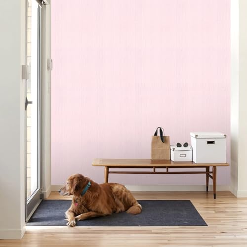 Pink Grasscloth Peel and Stick Wallpaper Texture Contact Paper A Set of 15.7" X - Image 2