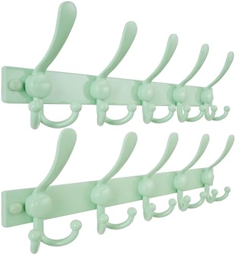 Dseap Coat Rack Wall Mount, Heavy Duty 12-Gauge Base vs Flimsy 1mm, by Dseap