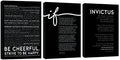 3 Piece Inspirational Wall Art, Quotes Motivational Canvas Prints by GUTTATYART