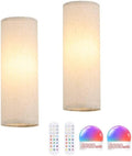 Shenmoyl Adhesive Battery Operated Wall Sconce Set of 2, 6000 mAh Battery by Shenmoyl