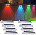 8 Pack Solar Fence Lights Outdoor by LIANGLOME