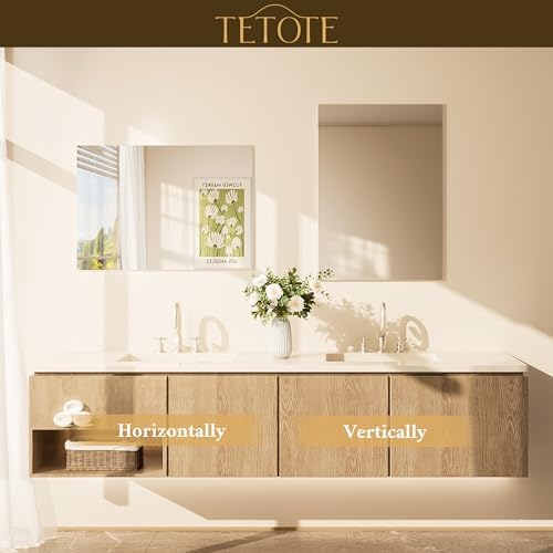 TETOTE Frameless Mirror 20" x 30" Bathroom Mirrors - Image 6