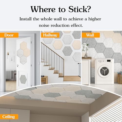 Acoustic Panels, Magrowill 12-Pack Sound Proof Wall Panels 14 X 12 X 0.4 Inches - Image 2