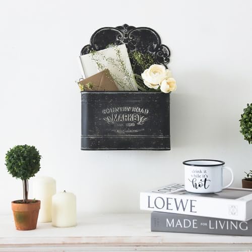 All Chic Black Metal Wall Planter - Image 5