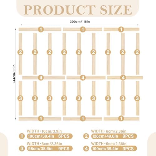 Paulownia Wood Wall Panel Board Batten Panel Kit 9.84 ft x 8 ft - Image 2