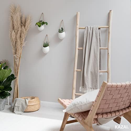Kazai. Wall Planters -Ellie- | Hanging Ceramic Plant Pots 3 Pieces | Wall - Image 7