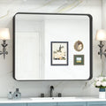 TokeShimi 42x36 Black Bathroom Mirror by TokeShimi