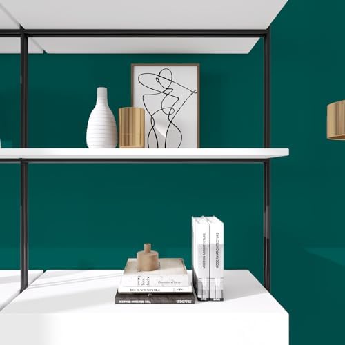 Green Peel and Stick Wallpaper 15.7"x196" Solid Colour Contact Paper Modern - Image 3