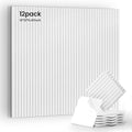 12 Pack Self-Adhesive Acoustic Wall Panels, 12x12 Inch-White by 100PolyesterAcousticPanel