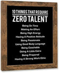 10 Things That Require Zero Talent Wall Art by AmericanLuxuryGifts