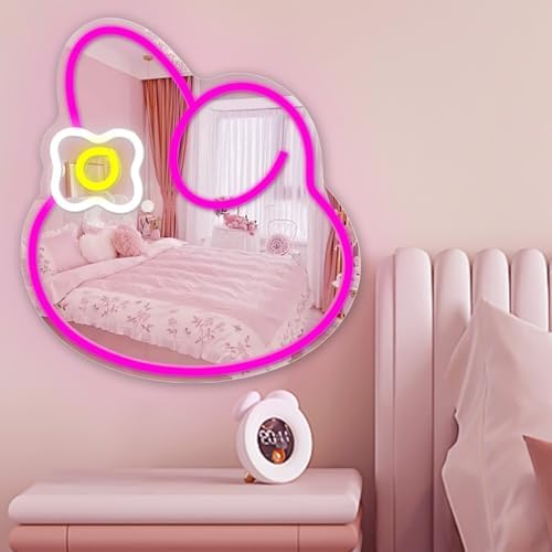 Anime Melody Mirror Neon Sign Dimmable Led Neon Mirror Sign by Cheunyar