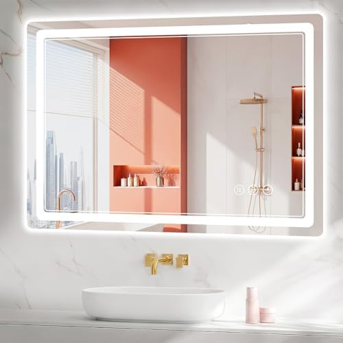 BEAUTYPEAK 30"x40" LED Bathroom Mirror by BEAUTYPEAK