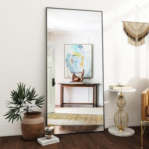 VooBang Full Length Mirror, Aluminum Alloy Frame Full Body Mirror, Standing - Image 3