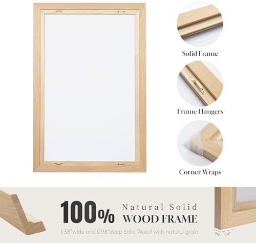 Large Framed Black and White Neutral Abstract Wall Art, 3 Piece, 24x36 In - Image 6
