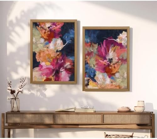 Colorful Abstract Wall Art Decor Modern Flower Canvas Wall Art Abstract Flower - Image 6