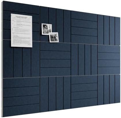 Bumusty 48" x 36" Large Cork Board Alternative, Carbon Blue by BUMUSTY
