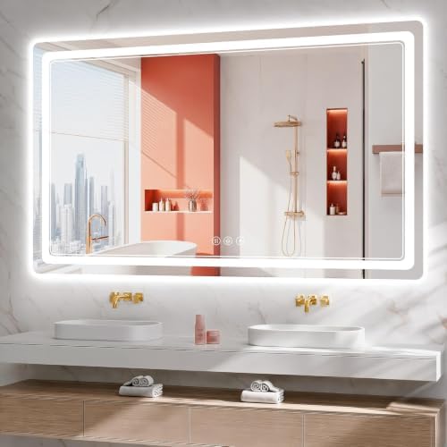 BEAUTYPEAK 36"x55" LED Bathroom Mirror by BEAUTYPEAK