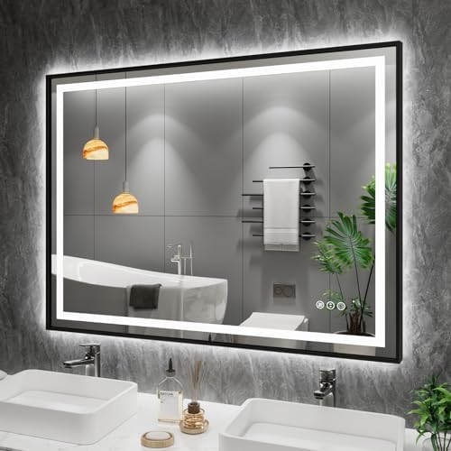 Amorho 48"X36" LED Bathroom Mirror by Amorho