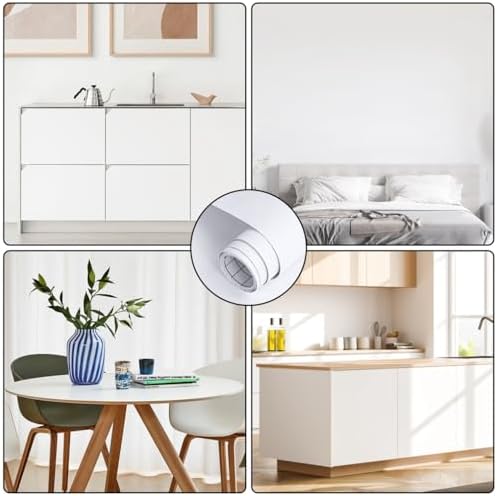 Arthome 11.8"x100" White Contact Paper, Peel and Stick Matte Wallpaper - Image 5