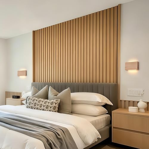 Natural Wood LED Wall Sconce Wood Wall Sconce Indoor Wall Lights Hardwired 2 - Image 6