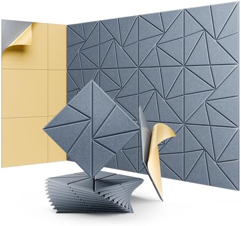 12 Pack Acoustic Panels, Sound Proof Foam Panels by LEIYER