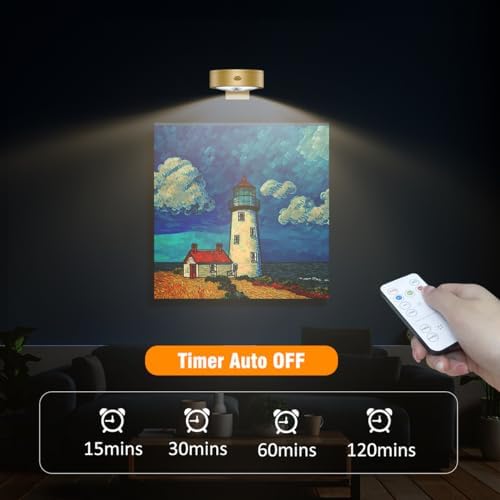6-Pack Battery Operated Picture Light Magnetic Painting Light - Image 3