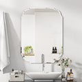 28" x 20" Silver Wall Mirror Beveled Edge Frameless Mirrors by GOAND