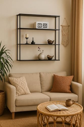 Mango Steam Wall-Mounted Steel Floating Shelving Unit - Image 4