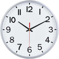Wall Clocks Battery Operated 10 inch Modern Wall Clock, Silent Non Ticking Wall by Moiubik