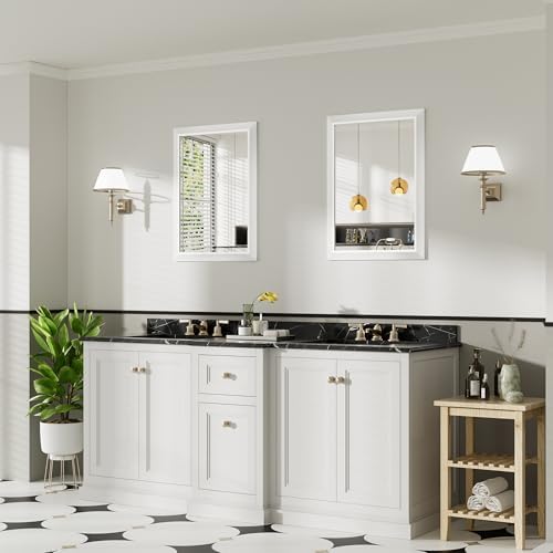 Briivue Bathroom Wall Mirror, 22x30 Inch - Image 4