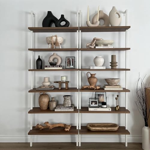 Nathan James Theo 6-Shelf Tall Bookcase, Wall Mount Bookshelf - Image 5