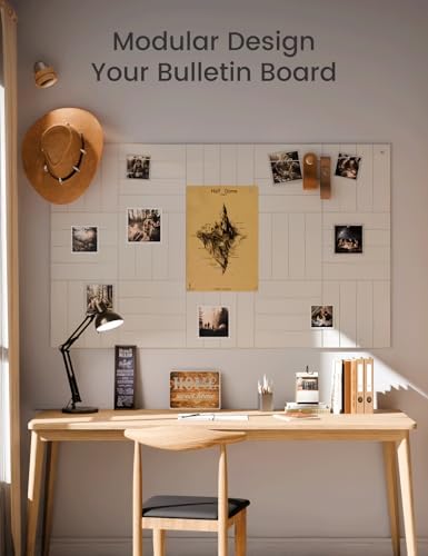 Fluxynara Felt Bulletin Board & Cork Board Alternative, Milky White - Image 5