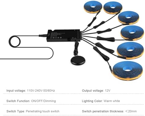 Black Cabinet Light 6‑in‑1 LED Strip - Image 6