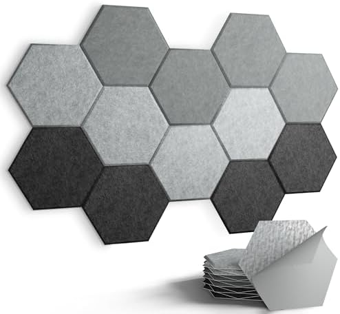 Acoustic Panels, Magrowill 12-Pack Soundproof Wall Panels 12 X 10 X 0.4 Inches by Magrowill