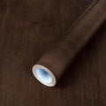 Wood Contact Paper Peel and Stick Dark Brown Walnut Wood Grain Wallpaper by Arrost