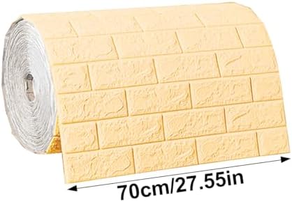 Waterproof Wall Panels 27.5" x 196.8" Faux Brick Wallpaper Peel and Stick Art - Image 2