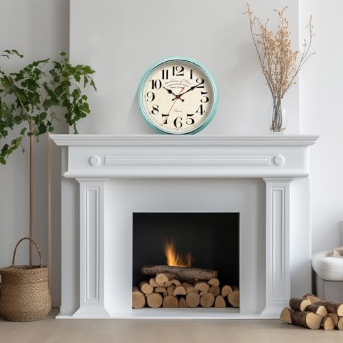 Countryside Wall Clock Metal 12.4" Vintage Retro Wall Clocks Silent Non Ticking - Image 6