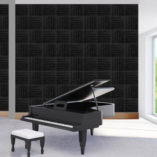 50 Pack Acoustic Foam Panels, High Density and Fire Resistant Sound Panels - Image 7